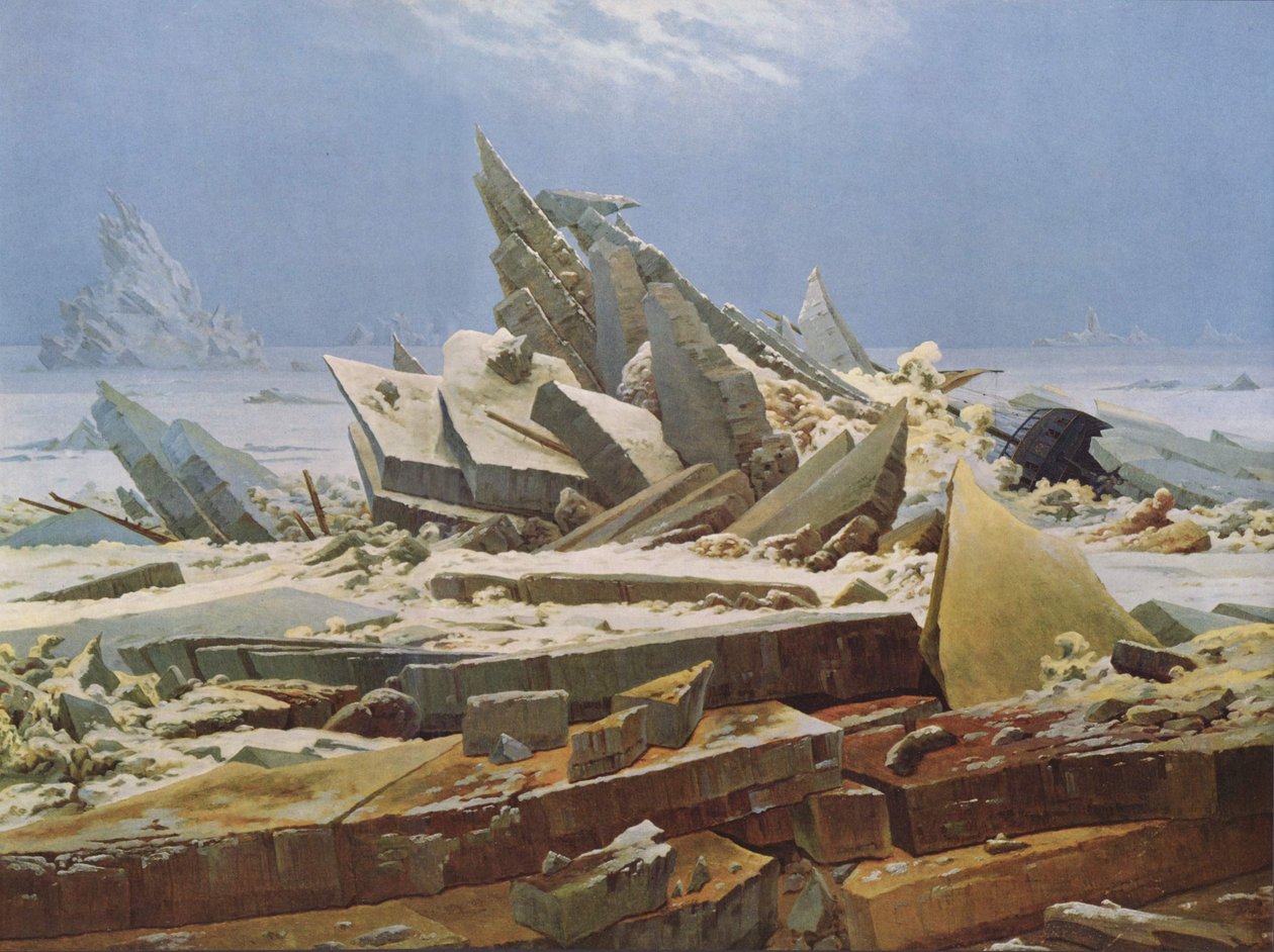 Buz Denizi (Umut Batığı) by Caspar David Friedrich