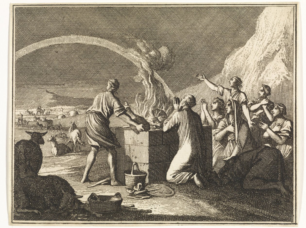 Nuh'un Tufandan Sonra Kurban Edilmesi by Caspar Luyken
