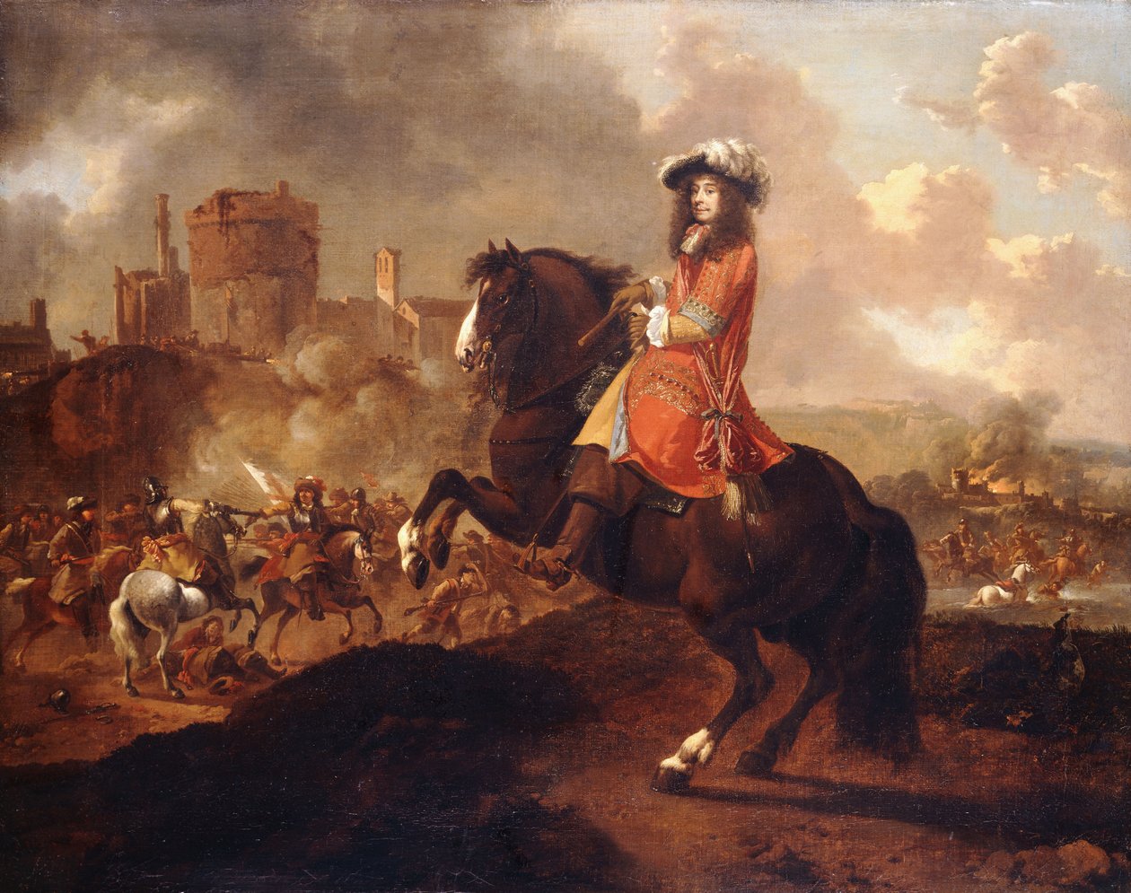 Monmouth Dükü James olarak tanımlanan bir asilzade portresi by Caspar Netscher