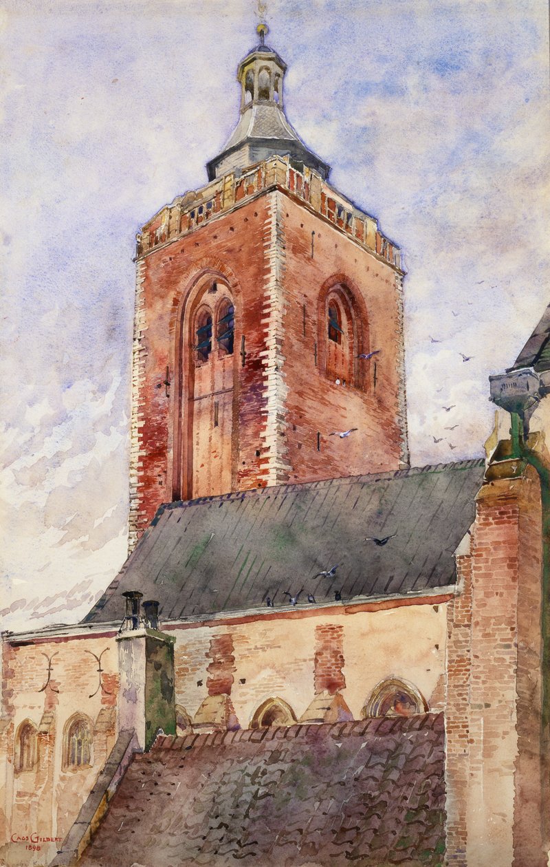 St. Martin Kilisesi, Utrecht, Hollanda, 1898. by Cass Gilbert