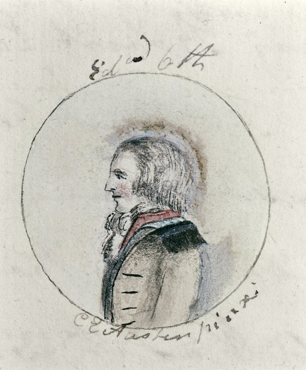 Edward VI (1537-53), c.1790 (kağıt üzerinde kalem & mürekkep ve wc) by Cassandra Austen