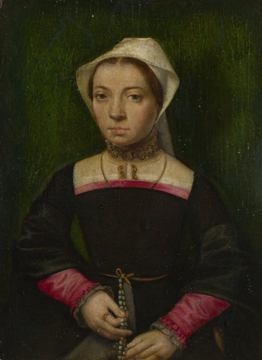Tesbihli Bir Hanım, c. 1550 by Catharina van Hemessen
