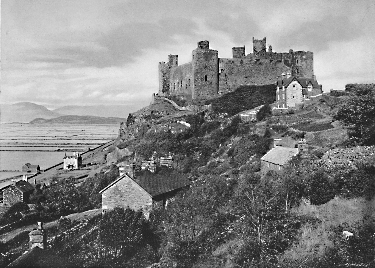 Harlech Kalesi, c1896 by Catherall and Pritchard