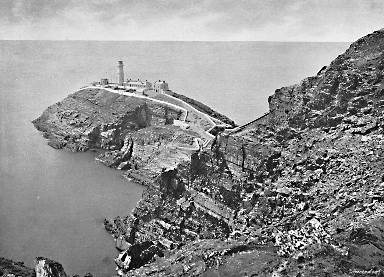 Güney Yığın Deniz Feneri, Holyhead, c1896 by Catherall and Pritchard