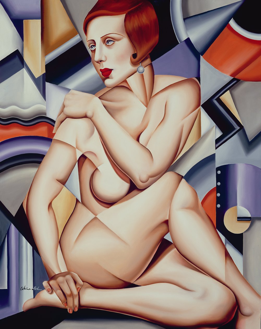 kübist çıplak by Catherine Abel