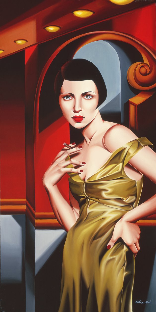 Zeytin Saten Elbise by Catherine Abel