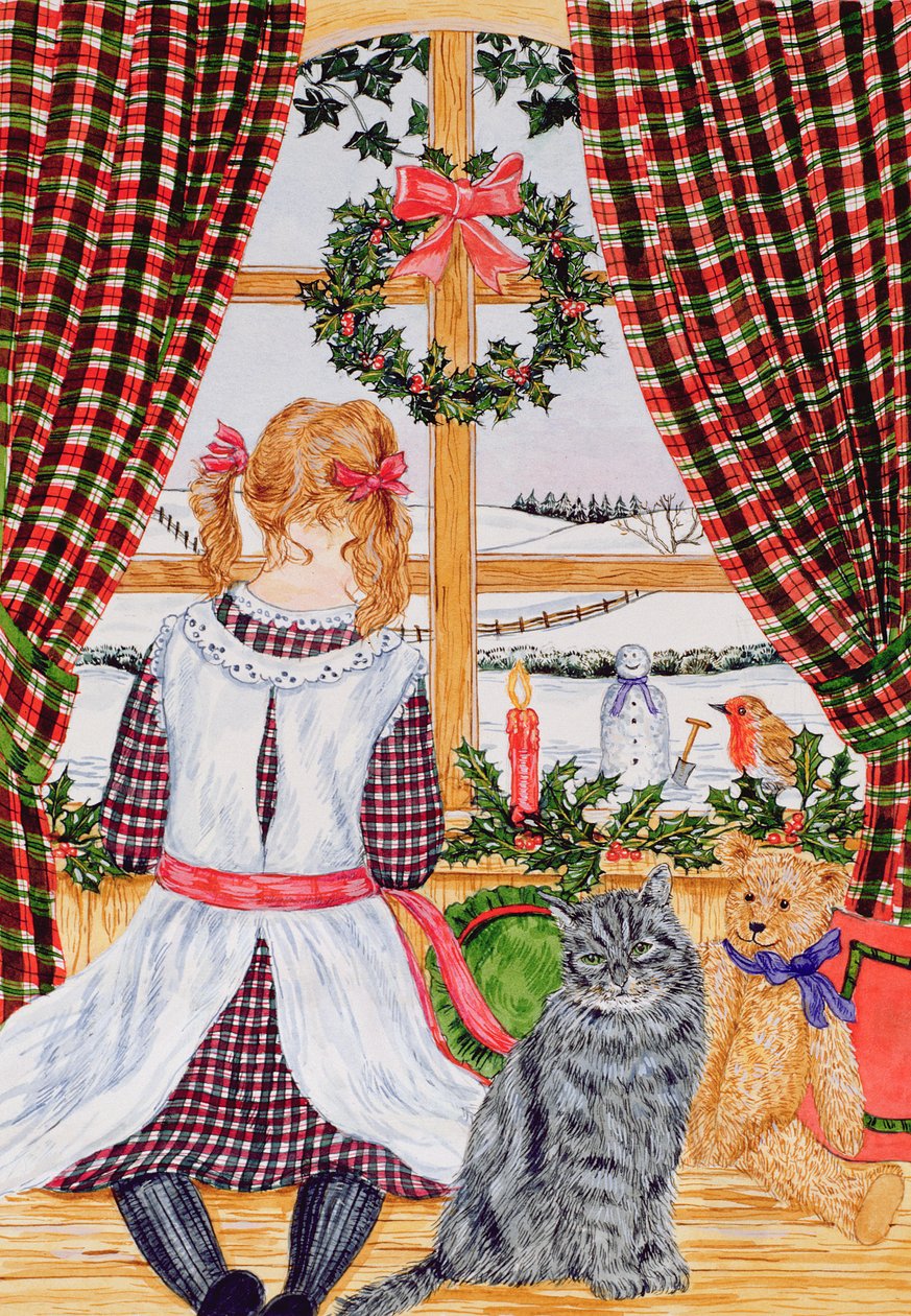Pencerede Noel sabahı (wc) by Catherine Bradbury