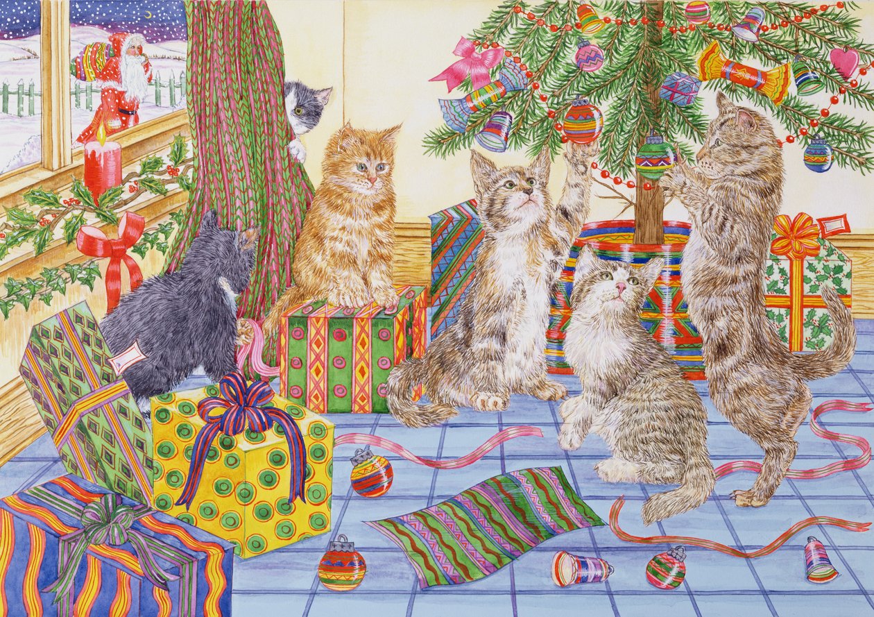 The Cats Christmas (kağıt üzerinde wc) by Catherine Bradbury