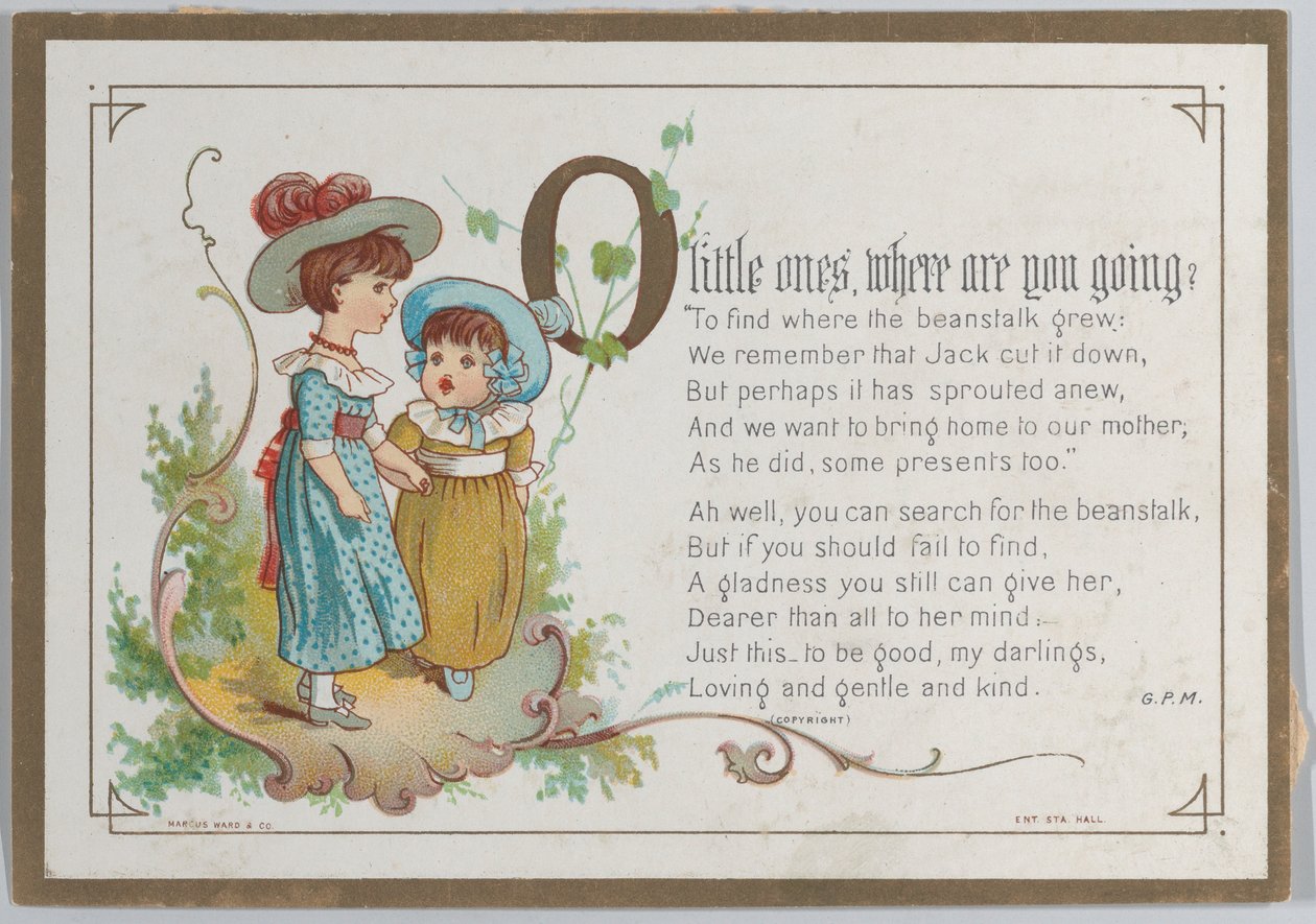 Valentine, 1877., 1877. by Catherine Greenaway