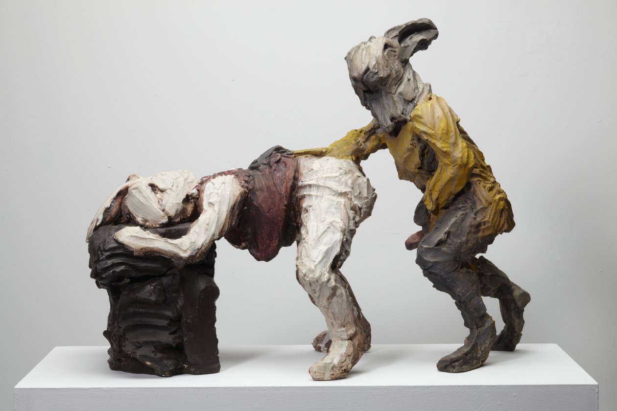 Flopsy, 2009 (Jesmonite, boya) by Cathie Pilkington