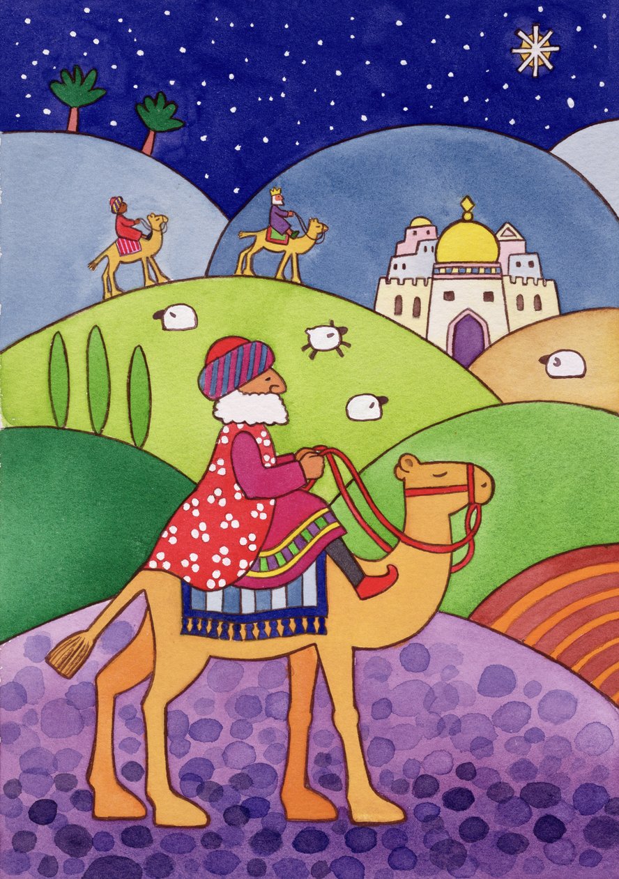 The Three Kings, 1997 (kağıt üzerinde wc) by Cathy Baxter