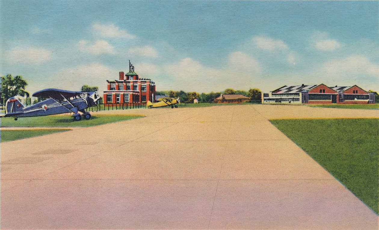 Bowman Field, Belediye Havaalanı, 1942 by Caufield and Shook