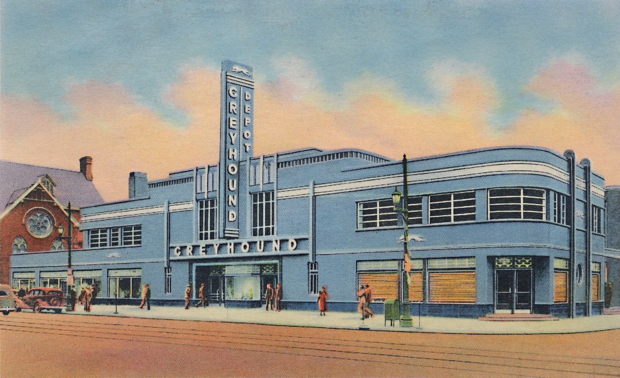 Greyhound Otobüs Terminali, 1942 by Caufield and Shook