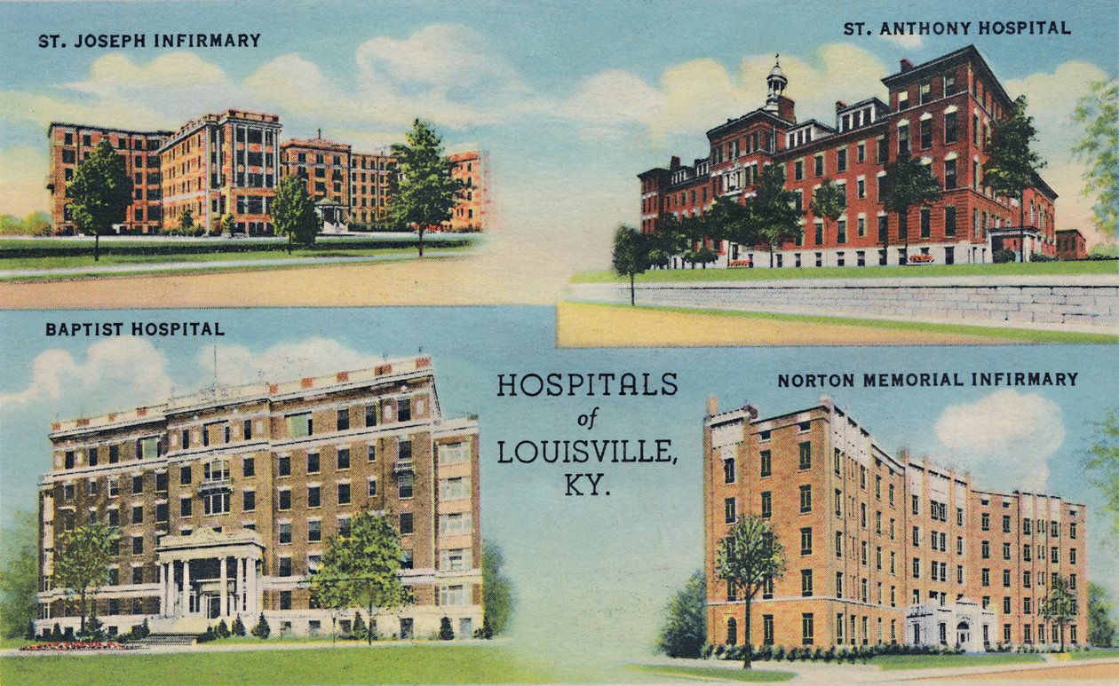 Louisville Hastaneleri, KY., 1942 by Caufield and Shook