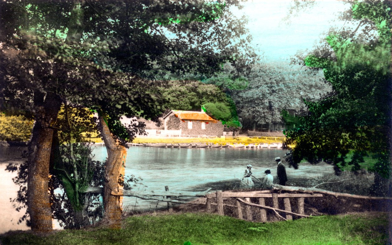 Ruswarp Barajı, Whitby, Kuzey Yorkshire, 1926. by Cavenders Ltd