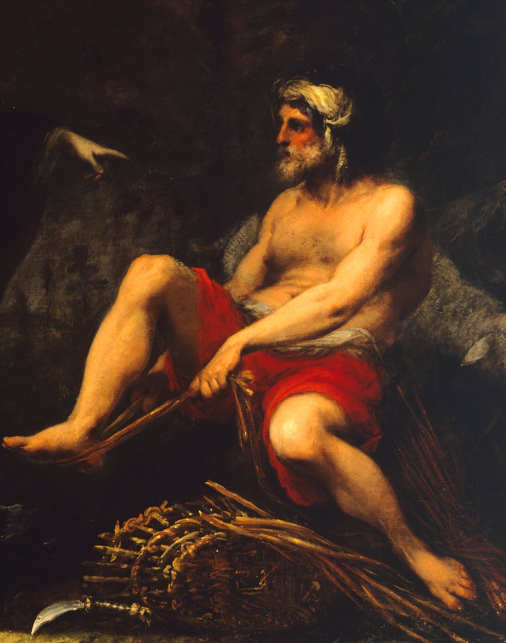 Çobanlar arasında Erminia, Cecco Bravo (1607-1661), Detay by Cecco  Bravo