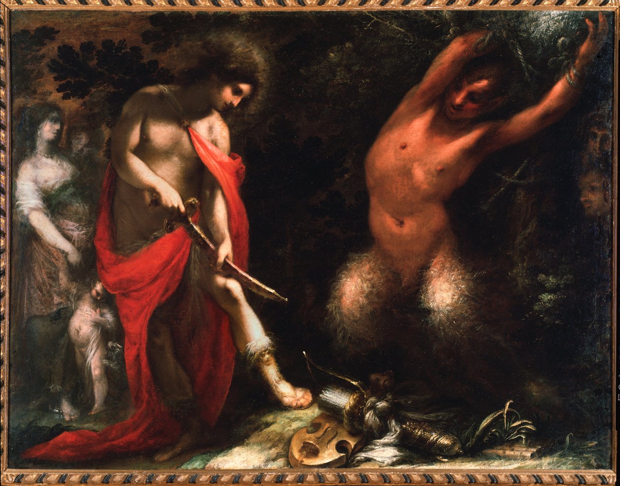 Apollo ve Marsyas (tuval üzerine yağlı boya by Cecco  Bravo