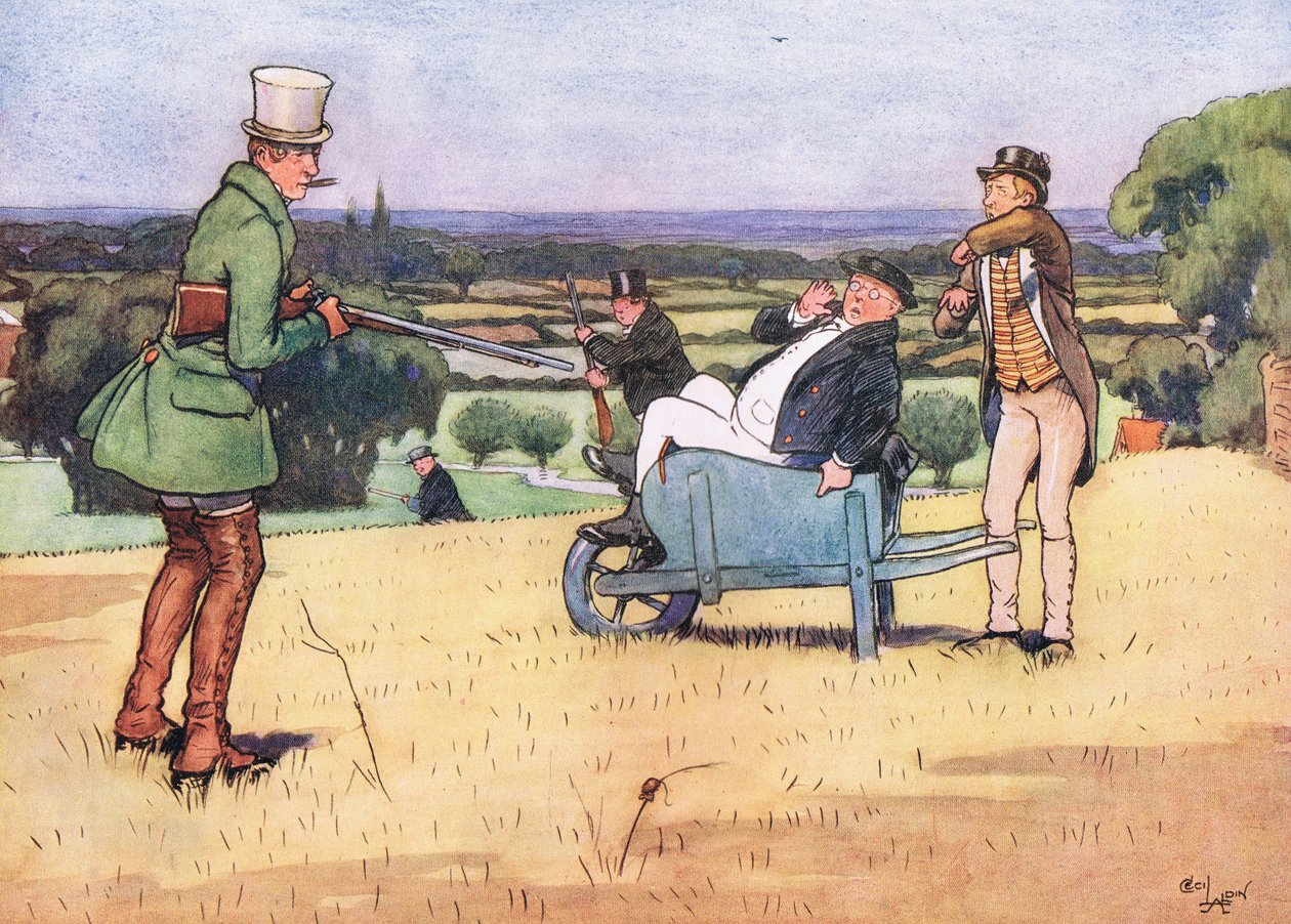Winkle silahını farklı bir şekilde taşımadıkça, bu höyüğün bir adım daha hareket etmesine izin vermeyeceğim. by Cecil Charles Windsor Aldin