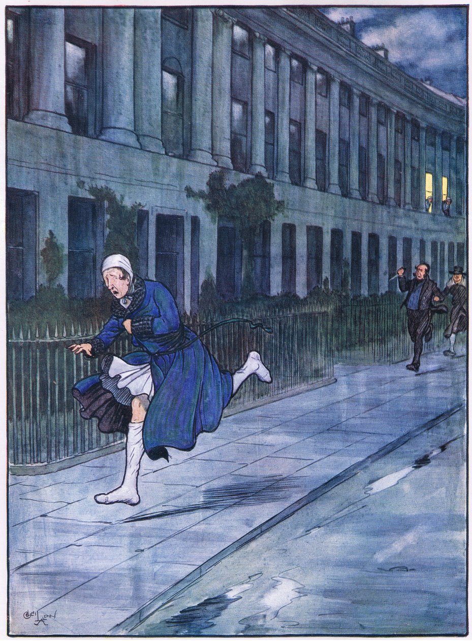 Bay Winkle topuklarını aldı ve hilalin çevresini yırttı. by Cecil Charles Windsor Aldin