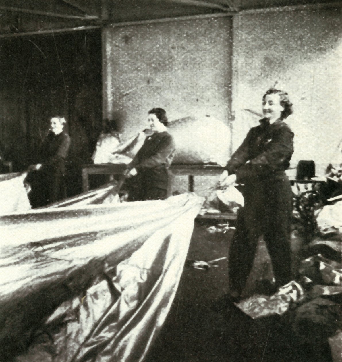 Baraj Balonlarının Tamiri, c1943. by Cecil Beaton