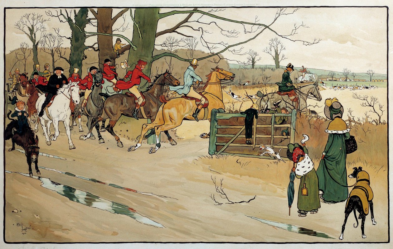 Gravür Cecil Aldin (1870 -?), İngiltere. Kol. Bölüm by Cecil Charles Windsor Aldin