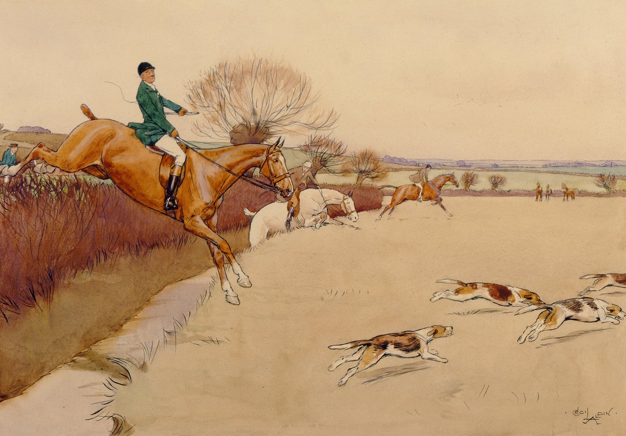 Yukarı ve Üzeri (grafit, kalem & mürekkep ve kağıt üzerine wc) by Cecil Charles Windsor Aldin