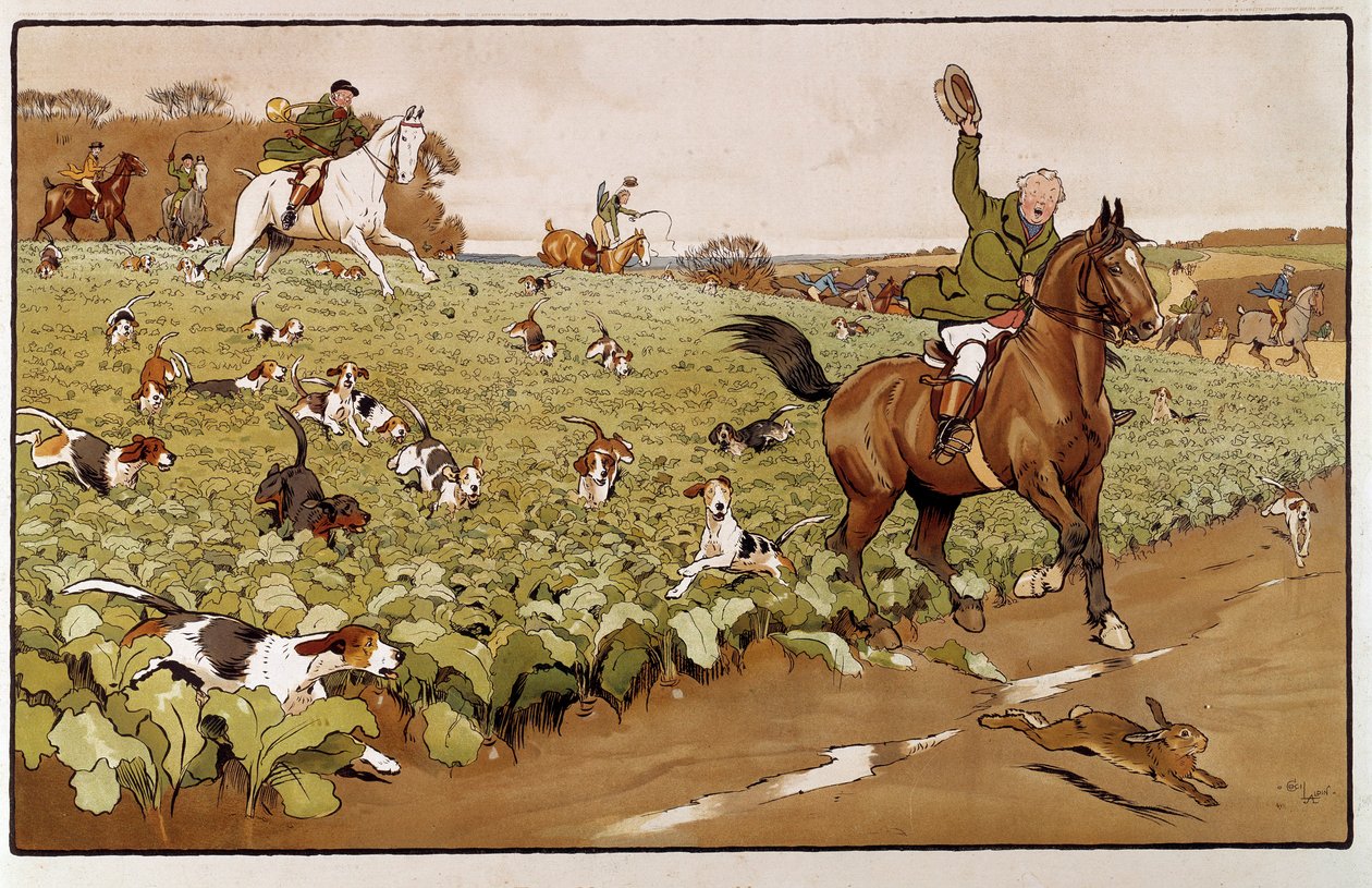 Suluboya Cecil Aldin (1870-1935) 19. yüzyıl Özel Koleksiyonu by Cecil Charles Windsor Aldin
