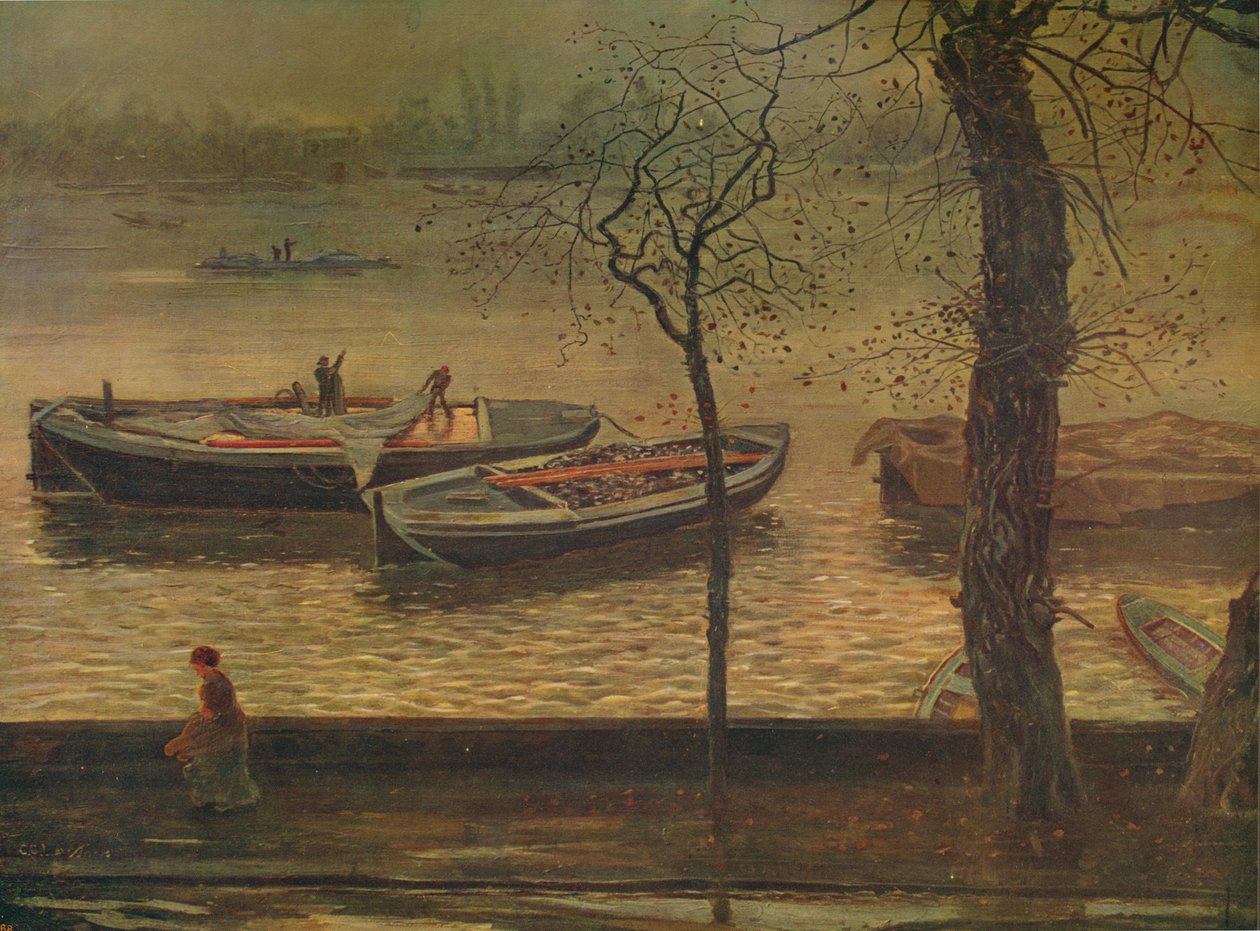 Battersea Erişimi, c1870, c1915 by Cecil Gordon Lawson