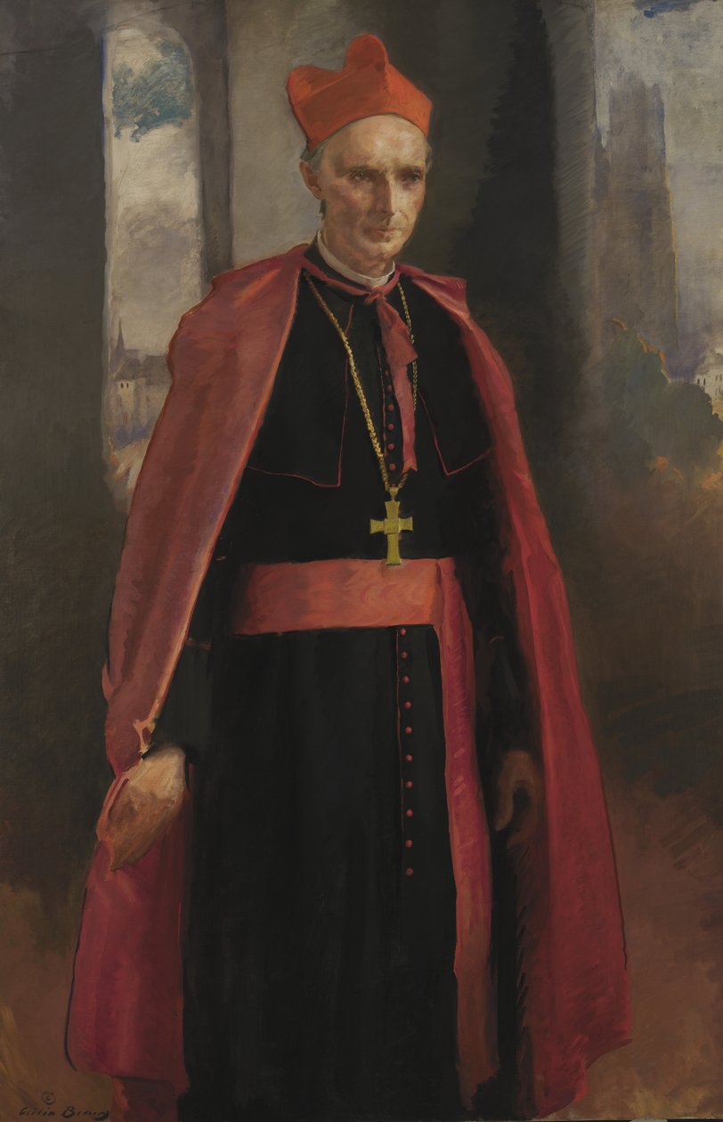 Kardinal Mercier, 1919. by Cecilia Beaux
