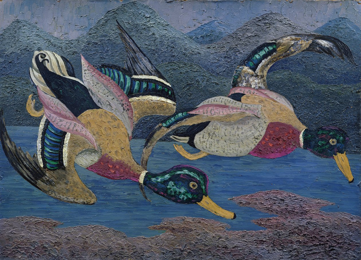 Ördekler (tuval üzerine yağlı boya) by Cedric Morris