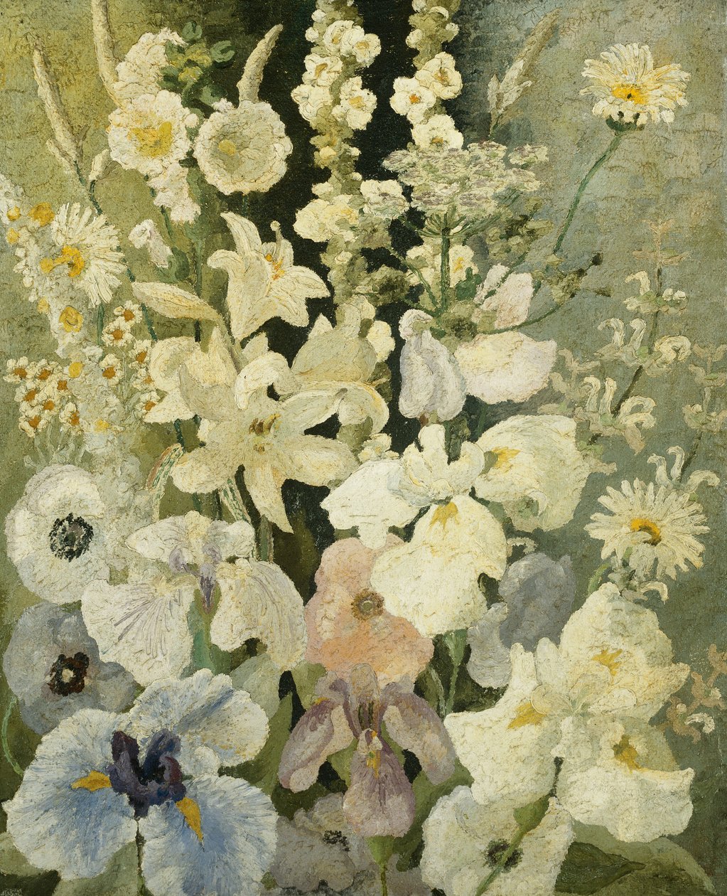 Beyaz çiçekler by Cedric Morris