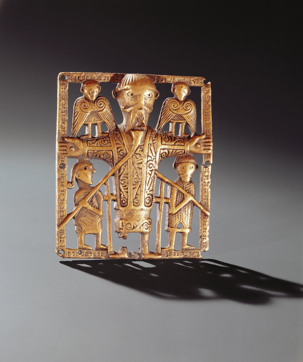 Çarmıha germe plaketi, Clonmacnoise, Offaly Kontluğu, Viking Çağı, 10-11. yüzyıl (bronz) by Celtic