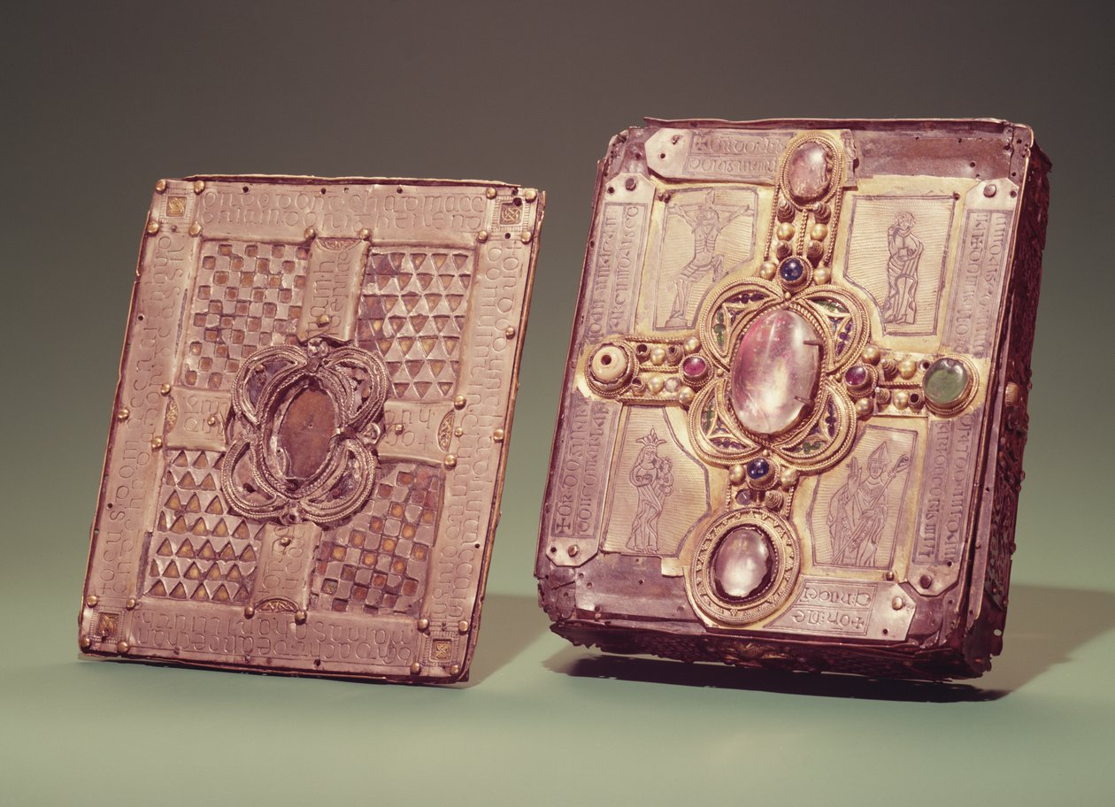 Stowe Missal Tapınağı, Lorrha, County Tipperary (gümüş tabaklarla süslenmiş meşe) by Celtic