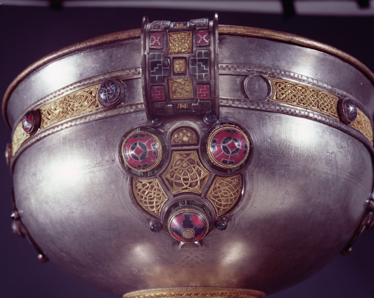 228699 gümüş yaldız, emaye, pirinç ve bronz detaylı Ardagh Kadeh, Reerasta, County Limerick gümüş by Celtic