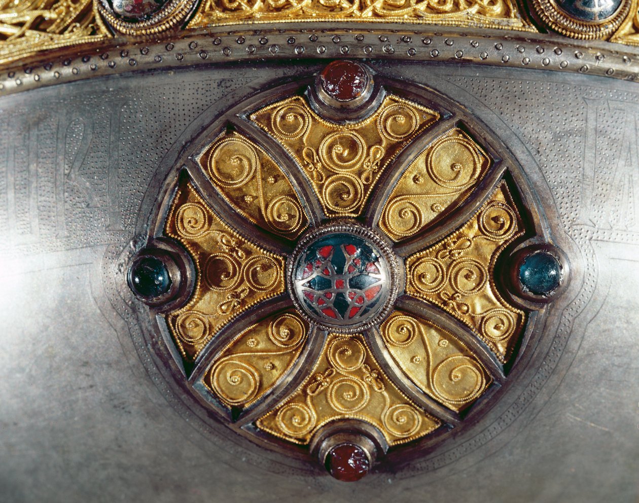 228699 gümüş yaldız, emaye, pirinç ve bronz detaylı Ardagh Kadeh, Reerasta, County Limerick gümüş by Celtic