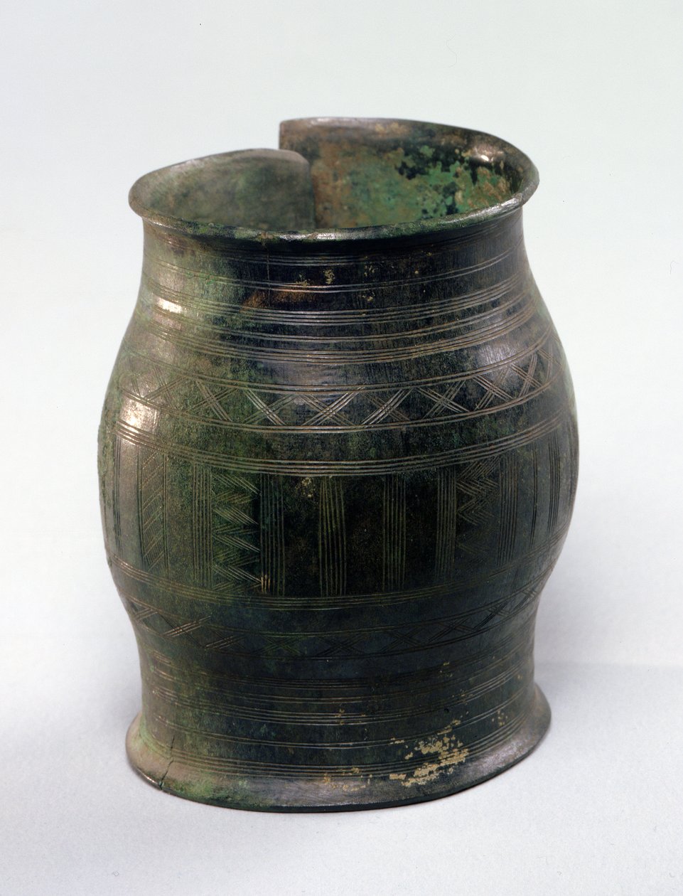 Cask shaped armband, Hallstatt Culture, from Jura (metal) by Celtic