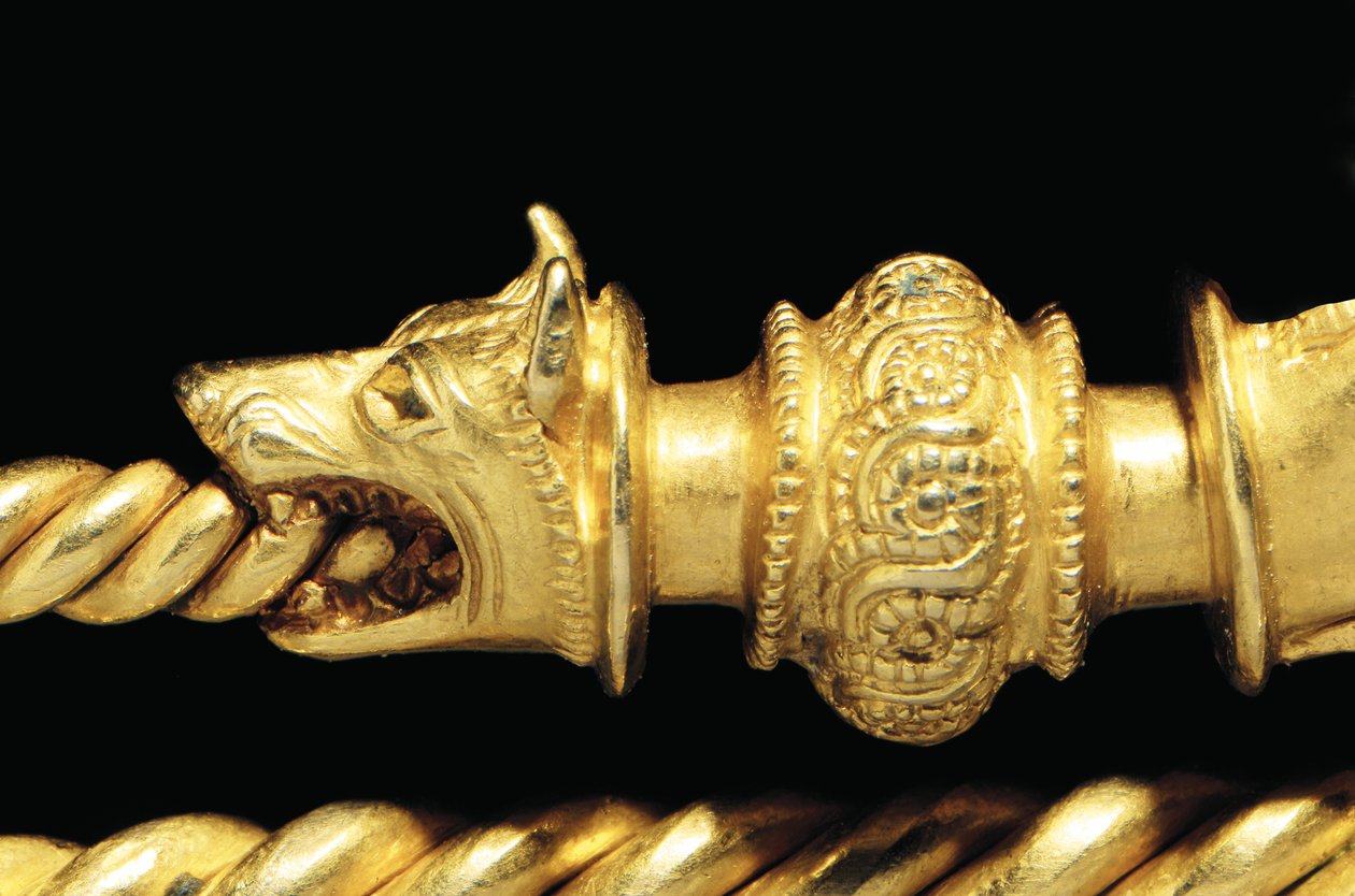Son derece önemli La Tene savaşçı fibula, detay by Celtic