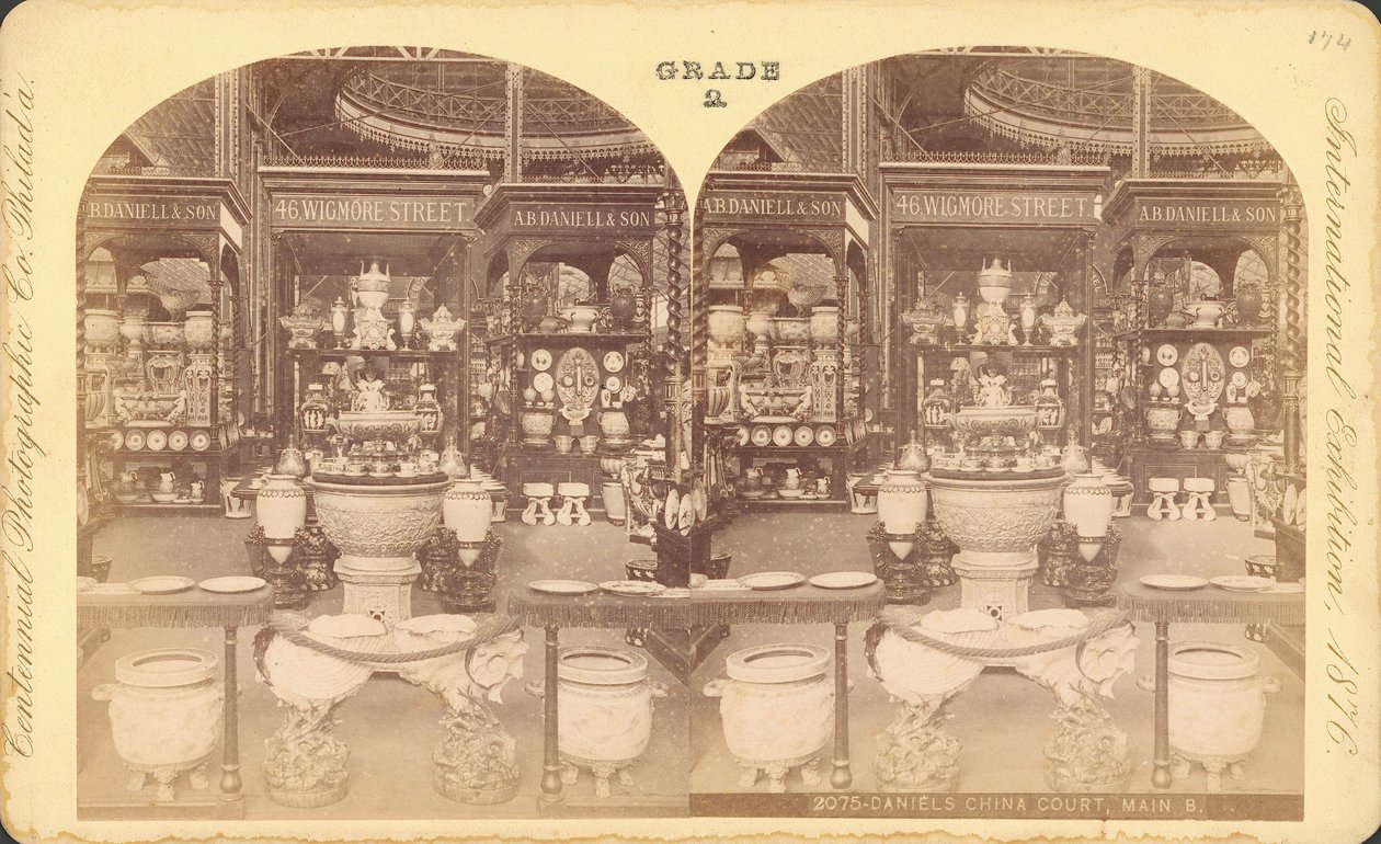 Çin Mahkemesinin Görünümü, Ana Bina, Yüzüncü Yıl Sergisi, Philadelphia by Centennial Photographic Co.