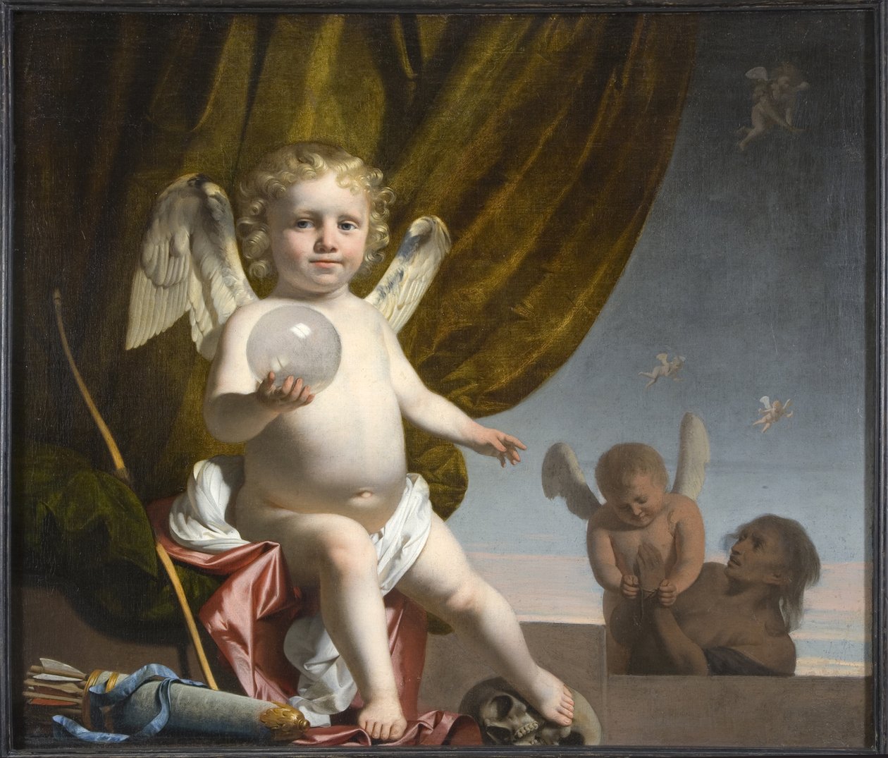 Cam Küre Tutan Amor, 1650-1660 by Cesar Boetius van Everdingen