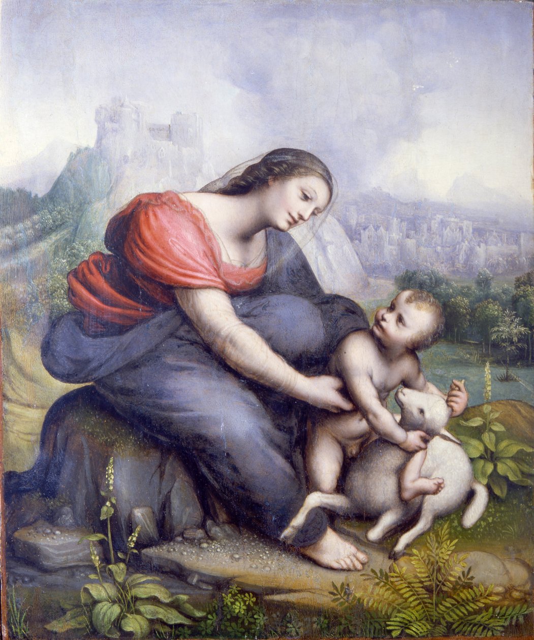 Kuzulu Bakire ve Çocuk by Cesare da Sesto