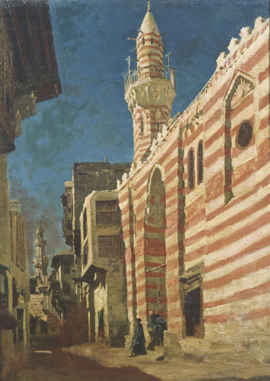 Bir Arap Şehrinde Sokak by Cesare Biseo