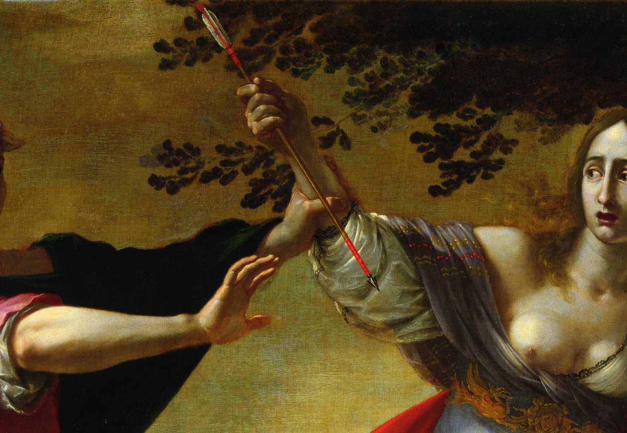 Rinaldo ve Armida, c.1630-40 tuval detayı 50378 by Cesare Dandini
