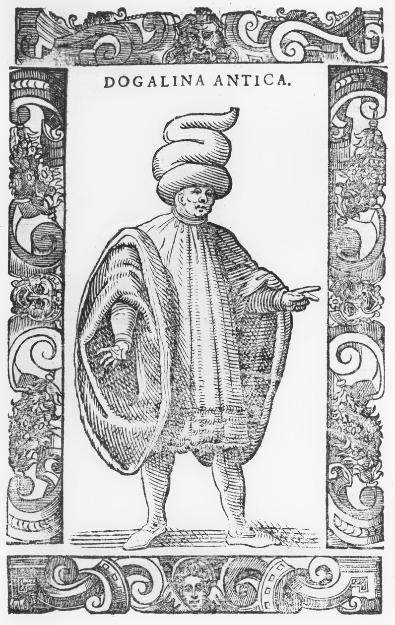 Dogalina giyen adam, 1590 by Cesare Vecellio