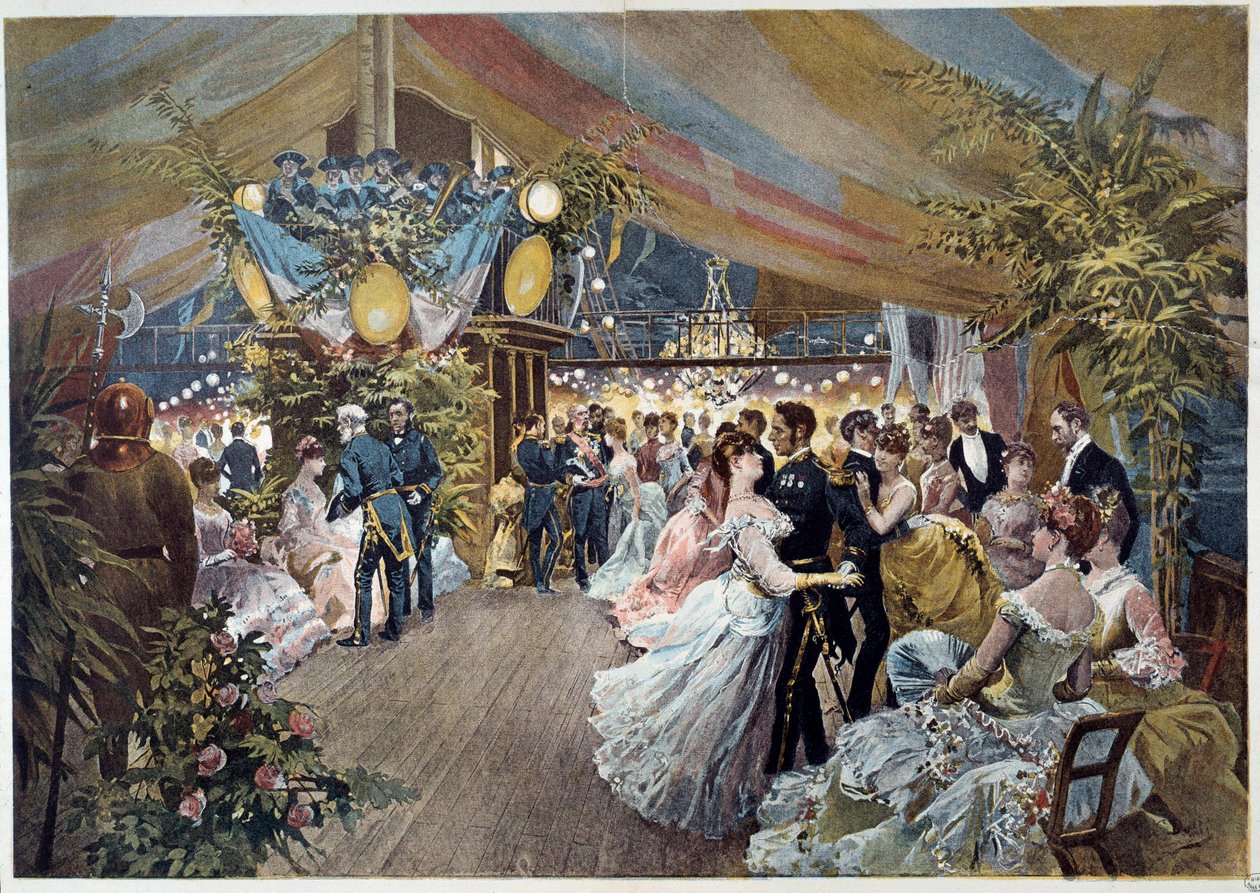 Bir gemide bir top Çizim Cesare Detti (1847-1914) 19. yüzyıl Paris, Musee Carnavalet by Cesare Auguste Detti