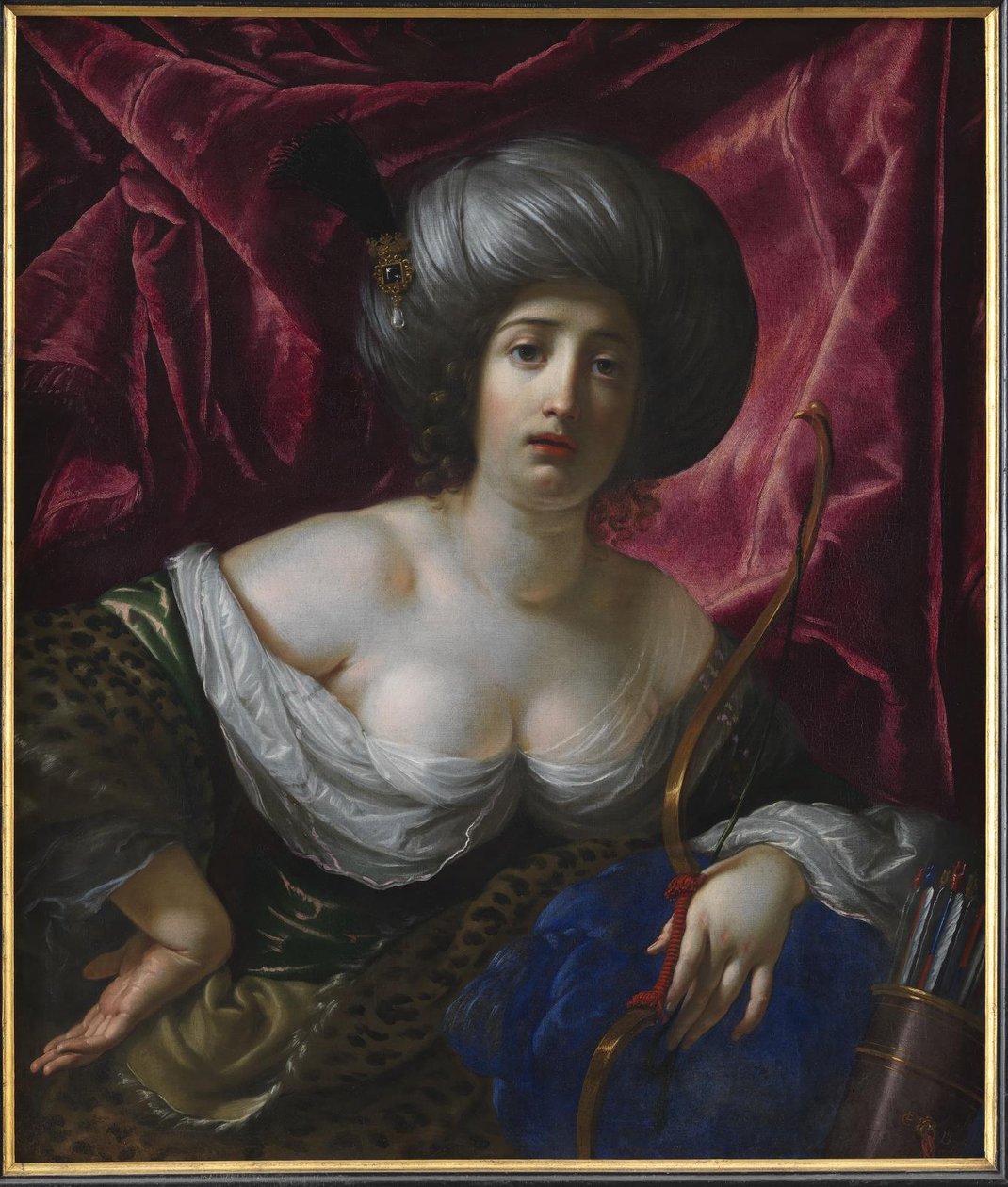 Tanrıça Diana Olarak Tasvir Edilen Kadın by Cesare Dandini