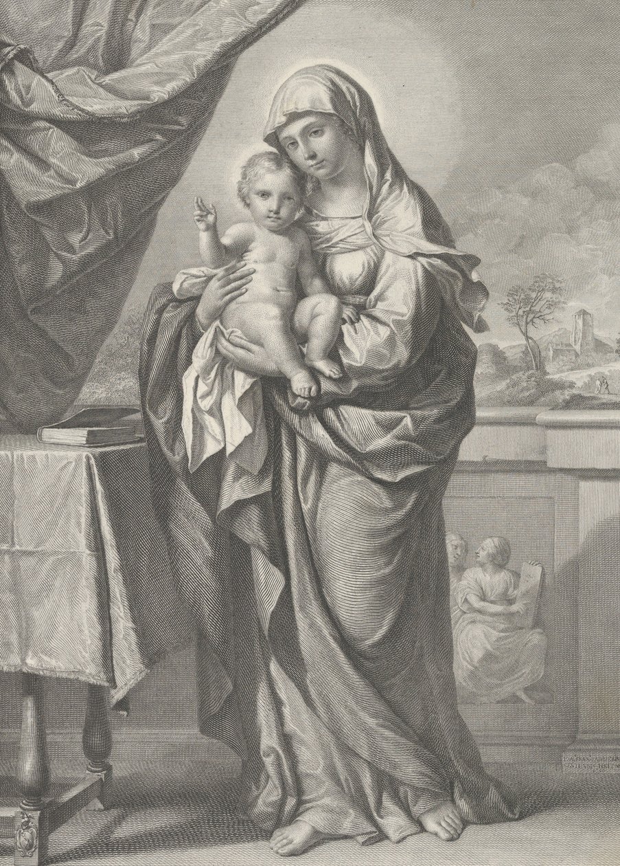 Bakire ve Çocuk, 19. yüzyıl by Cesare Ferreri