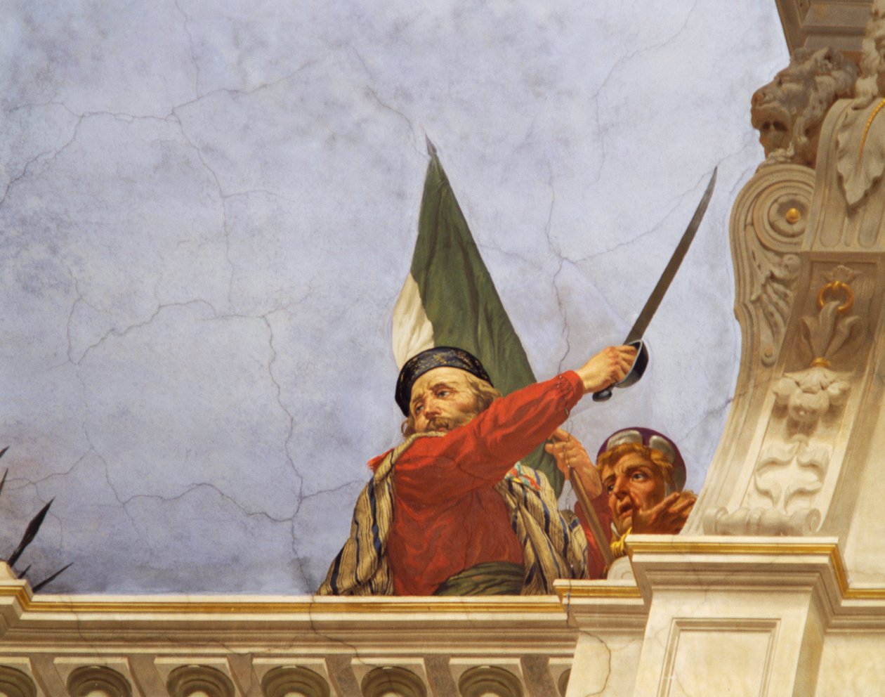 İtalya Alegorisinden detay, Cesare Mariani
