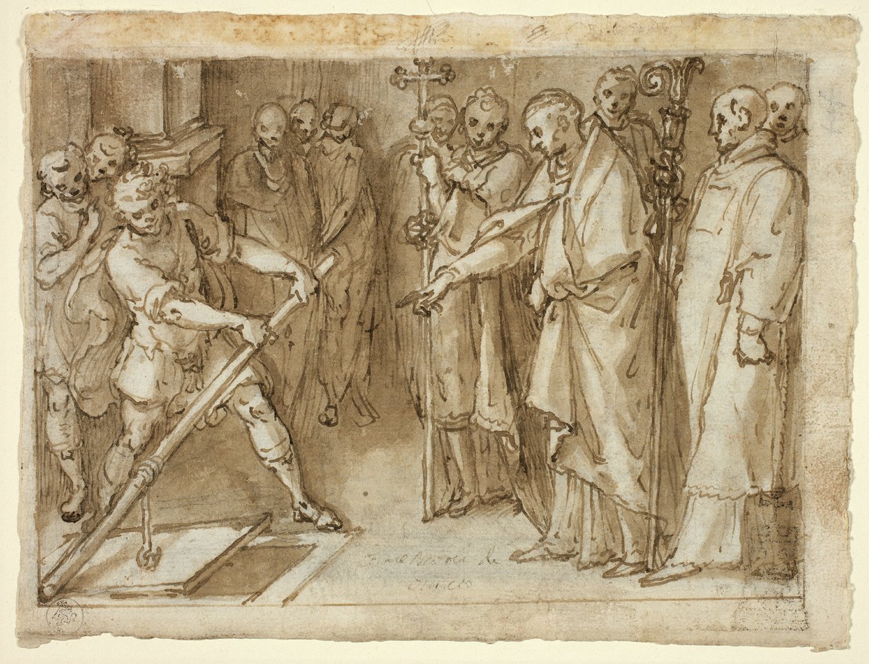 Saint Charles Borromeo Bir Crypt Açılışını Denetliyor by Cesare Nebbia