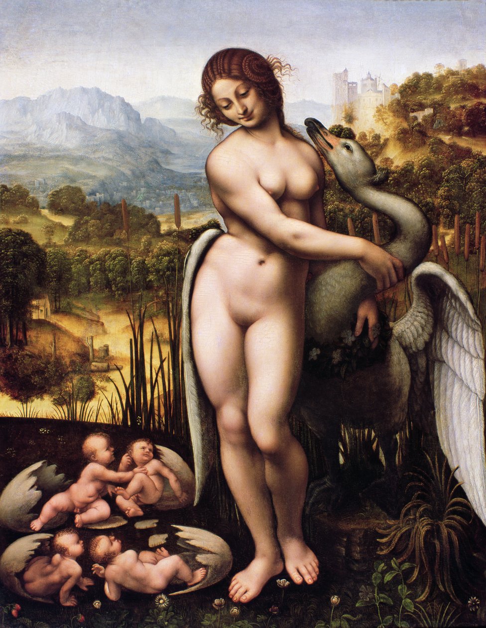 Leda ve Kuğu by Cesare da Sesto