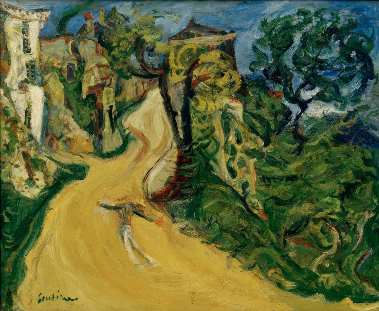 Ch.Soutine, mavi figür (Cagnes